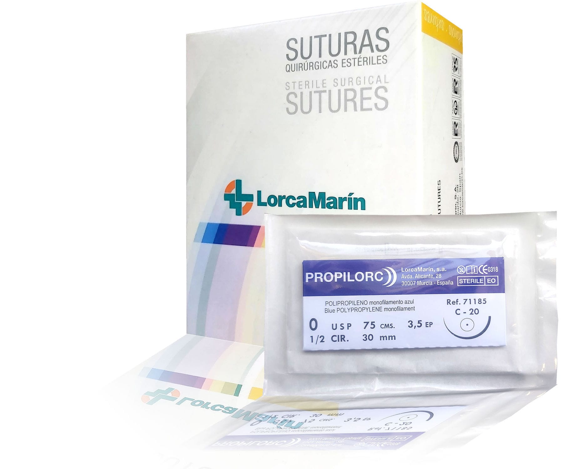 Fil de suture non résorbable Lorca Marín 6 0 5 0 4 0