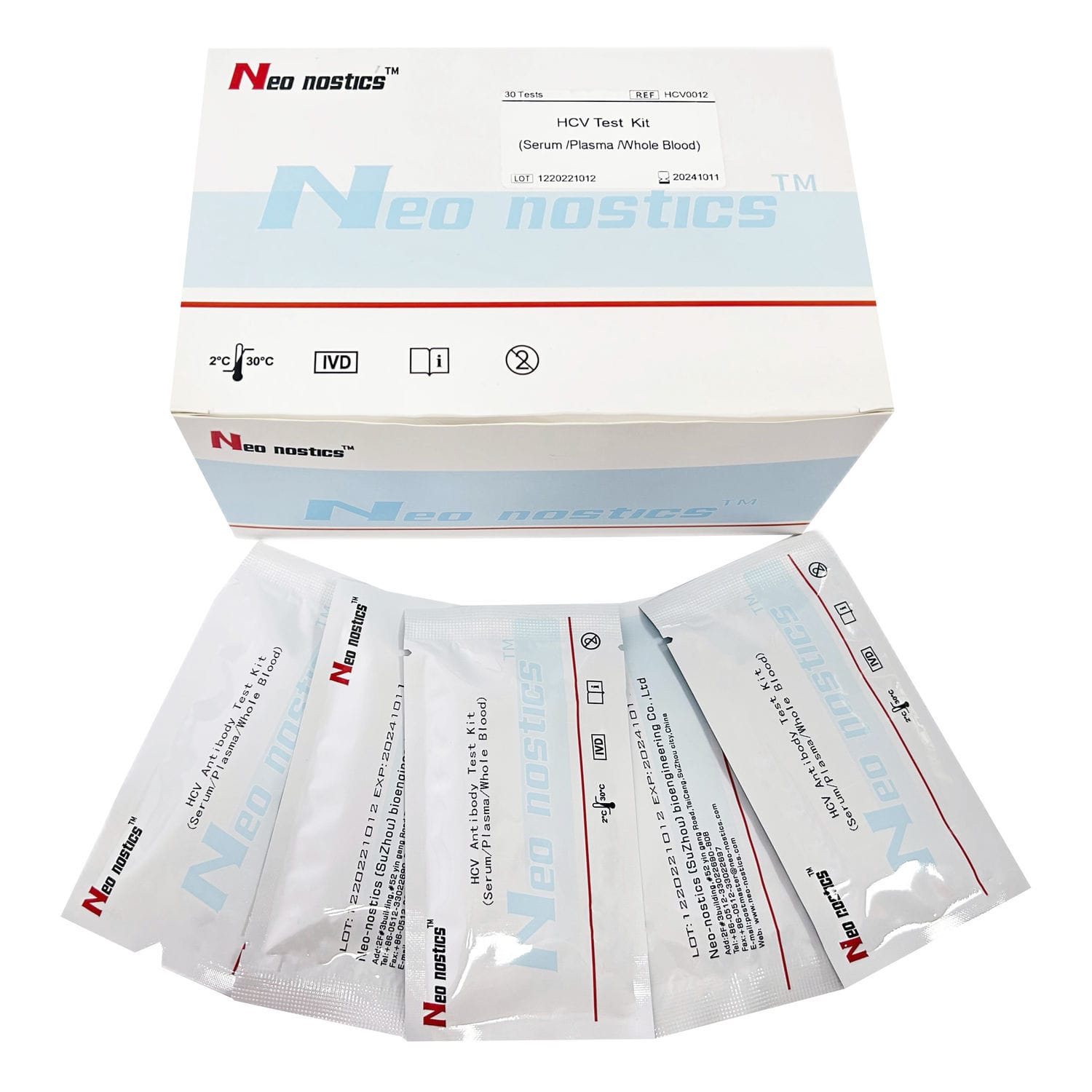 Kit de test de l hépatite C HCV0012 Neo nostics pour anticorps