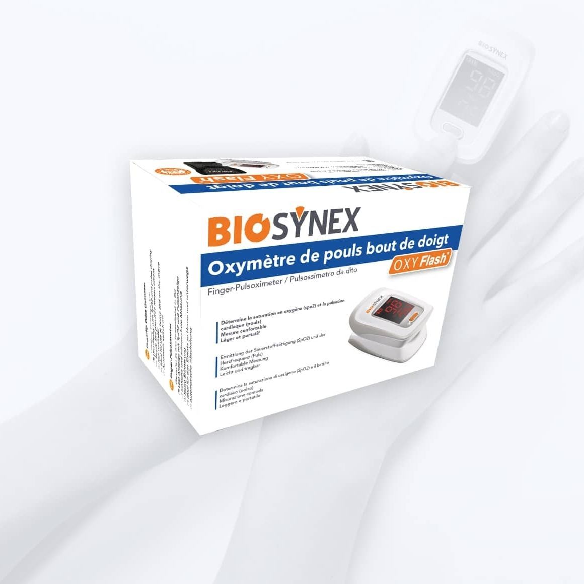 Oxym Tre De Pouls De Doigt Oxy Flash Biosynex M Dical Blanc