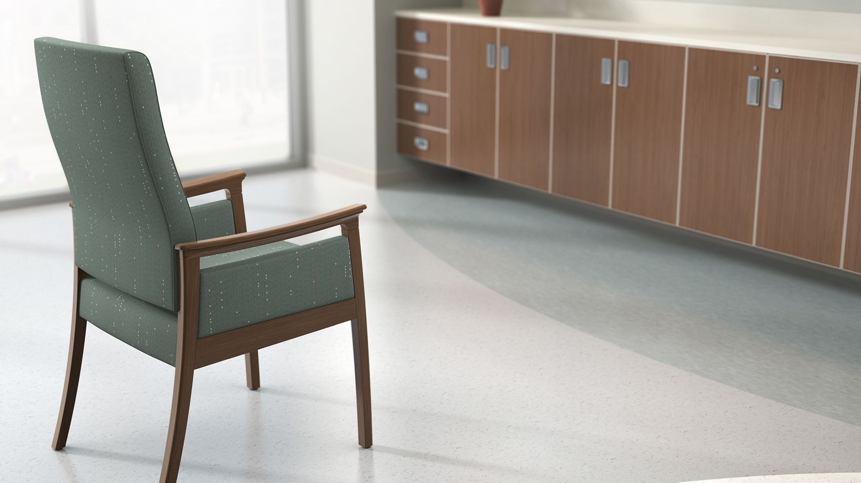 Chaise pour chambre de patient / avec haut dossier / avec ...
