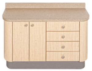 armoire de rangement / pour instruments dentaires / pour cabinet dentaire / avec tiroir