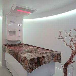 douche d'hydromassage Vichy / avec lampes de chromathérapie