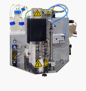 système de chromatographie en phase liquide / pour préparation de radio-isotopes / modulaire