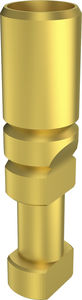 analogue d'implant dentaire droit / en acier inoxydable