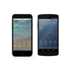 application iOS de gestion du diabète / médicale / pour smartphone
