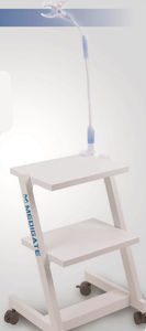 chariot de transport / pour dispositifs médicaux / 2 étagères / à structure ouverte