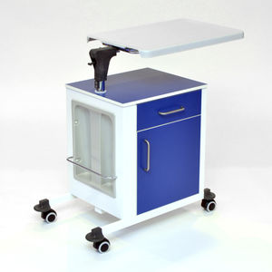 table de chevet avec armoire / avec table de lit intégrée / sur roulettes