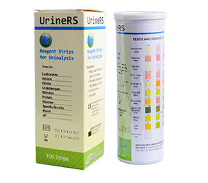 bandelette de test pour analyse d'urine / de glucose / de pH / de leucocyturie