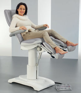 fauteuil d'examen podologique / électrique / à hauteur variable / avec dossier réglable