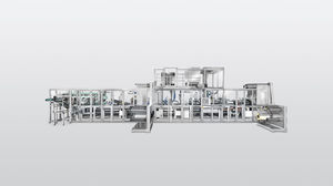 machine d'emballage continue / sous film / de liquide / pour poudre