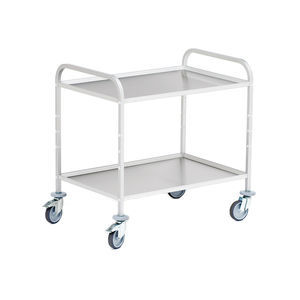 chariot de service / de transport / 2 tiroirs / 3 plateaux