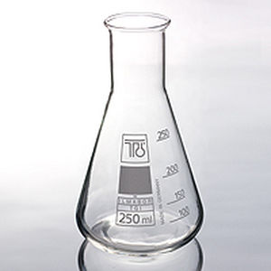 fiole Erlenmeyer / de laboratoire / en verre