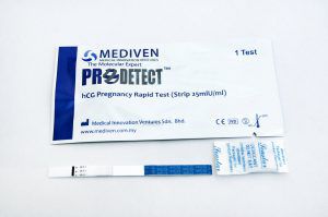 bandelette de test de grossesse / de hCG / d'urine