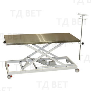 table d'opération vétérinaire / électrique / à hauteur variable / sur roulettes