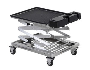 chariot de transport / pour dispositifs médicaux / vétérinaire / à hauteur variable