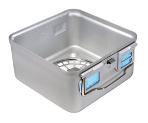 container de stérilisation pour instruments / avec filtre / avec soupape / en aluminium