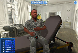 simulateur en réalité virtuelle / pour soins d'urgence / de formation / basé sur le web