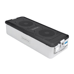 container de stérilisation pour instruments / avec filtre / avec soupape / en aluminium