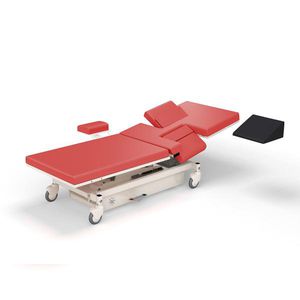 table d'examen pour échocardiographie / électrique / à hauteur variable / sur roulettes
