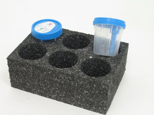 plateau pour transport d'échantillons / en polypropylène / modulaire