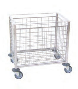 chariot de transport / pour articles stériles / en acier inoxydable