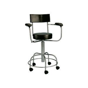 tabouret chirurgical / à hauteur variable / avec dossier / avec accoudoirs