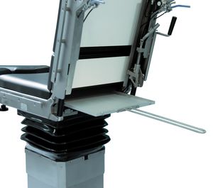 porte-cassette de radiographie monté sur table d'opération