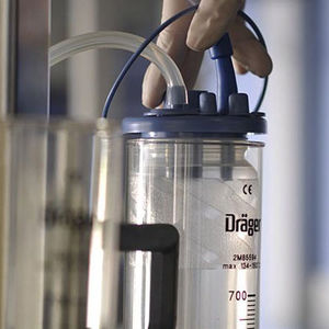 aspirateur chirurgical pneumatique / pour drainage / portable