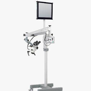 microscope de chirurgie ORL / microscope de chirurgie dentaire / sur roulettes