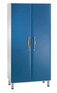 armoire de rangement / de chambre de patient / 2 portes / avec compartiment penderie