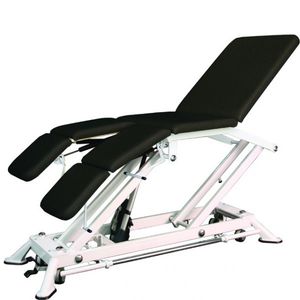 table d'examen à hauteur variable / sur roulettes / à dossier réglable / 4 plans