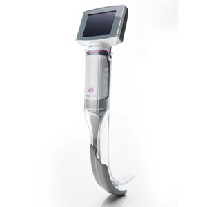 endoscope vidéo laryngoscope / avec moniteur vidéo intégré / avec lame