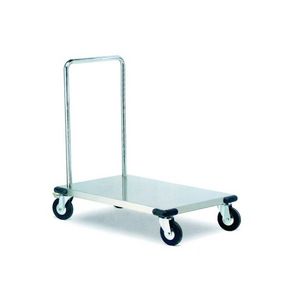 chariot de manutention / de transport / pour matériel de stérilisation / en acier inoxydable