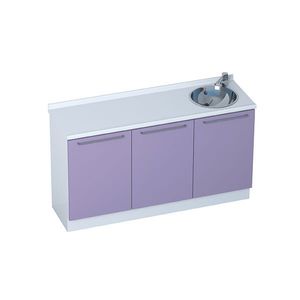armoire pour cabinet médical / avec évier / modulaire / 3 modules