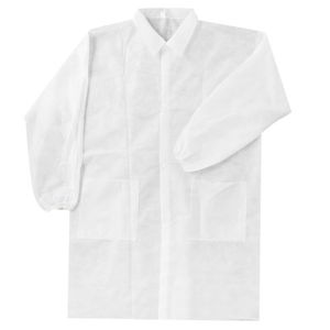 blouse de laboratoire / à usage unique / à 2 poches