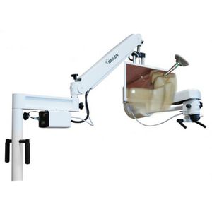 microscope de chirurgie dentaire / sur roulettes