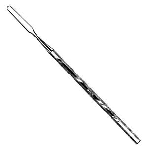 spatule à ciment dentaire / en acier inoxydable