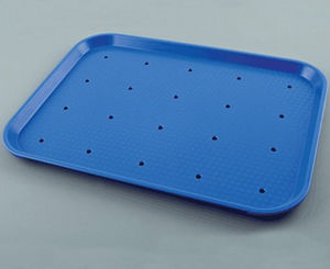 plateau de stérilisation pour instruments / en plastique / perforé