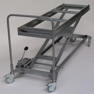 chariot mortuaire / en acier inoxydable / élévateur / hydraulique