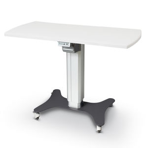 table à translation électrique / à hauteur variable / sur roulettes