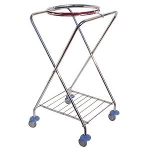 chariot de ménage / poubelle / avec support sac poubelle / 1 sac