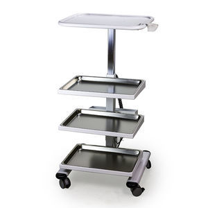 chariot chirurgical / de stockage / pour dispositifs médicaux / 4 plateaux