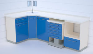 armoire de rangement / pour instruments / pour cabinet dentaire / de salle d'opération