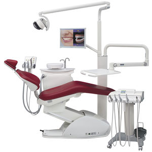 unité de soin dentaire avec fauteuil électromécanique / avec éclairage LED / avec moniteur / compacte
