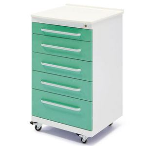 armoire pour instruments dentaires / avec tiroir / sur roulettes