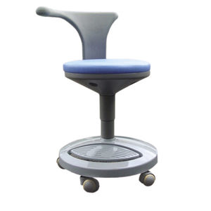 tabouret chirurgical / à hauteur variable / pneumatique / avec dossier