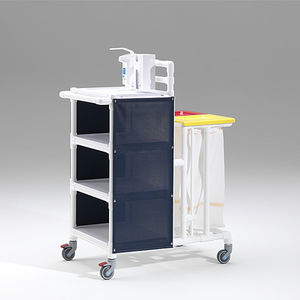 chariot de soins / de transport / à linge / 4 étagères