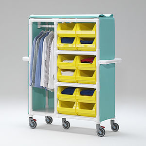 armoire à linge / d'hôpital / avec étagère / porte-vêtements