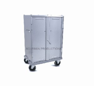 armoire de distribution / d'hôpital / avec panier / 2 portes
