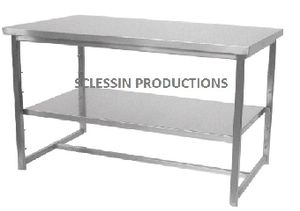 table de conditionnement d'instruments médicaux / en acier inoxydable